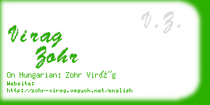 virag zohr business card